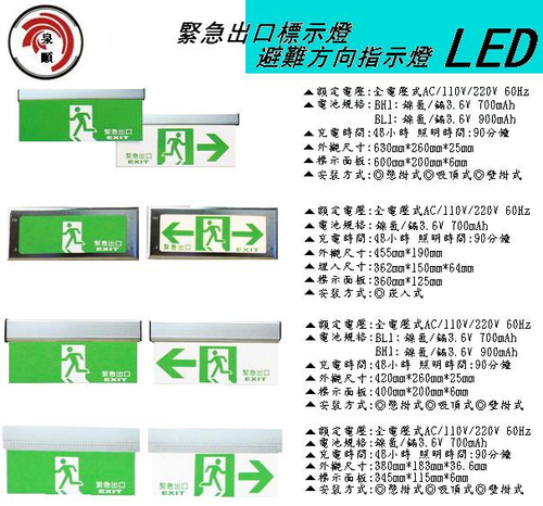 LED避難方向指示燈