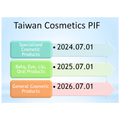 PIF化妝品產品資訊檔案 實施日期