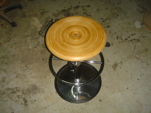 複合竹材酒吧椅