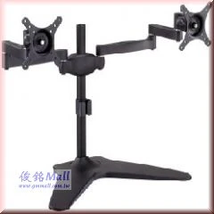 Defeng LCD-025 雙節手臂桌上型液晶左右雙螢幕架,適用至24吋,可做俯仰30˚,LCD可130˚旋轉