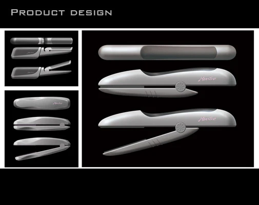 攜帶式電髮棒設計，智匯創新幫助客戶做產品外觀設計到模型確認工作