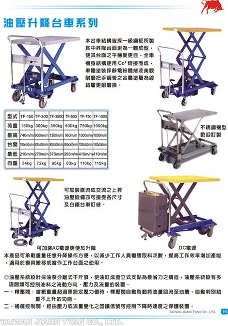 升降板車