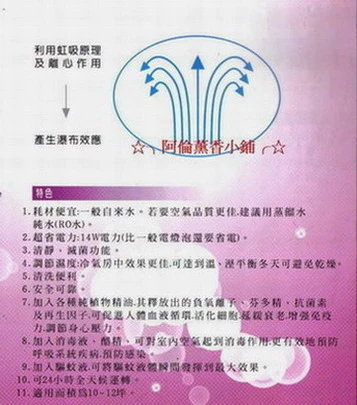 水洗 空氣 清淨 殺菌機 (空氣管家淨氣機) 水循環~汽車用 (葉子型)