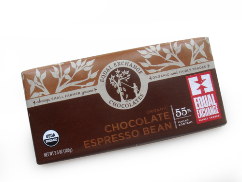 公平貿易有機咖啡豆黑巧克力55%