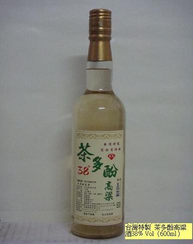 台灣特製 特級 茶多酚高粱酒38% Vol 600ml飲食搭配：中西餐料理、日本料理及海鮮料理，幾乎可以與任何食物搭配