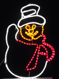 LED聖誕雪人造型燈 (有色管)