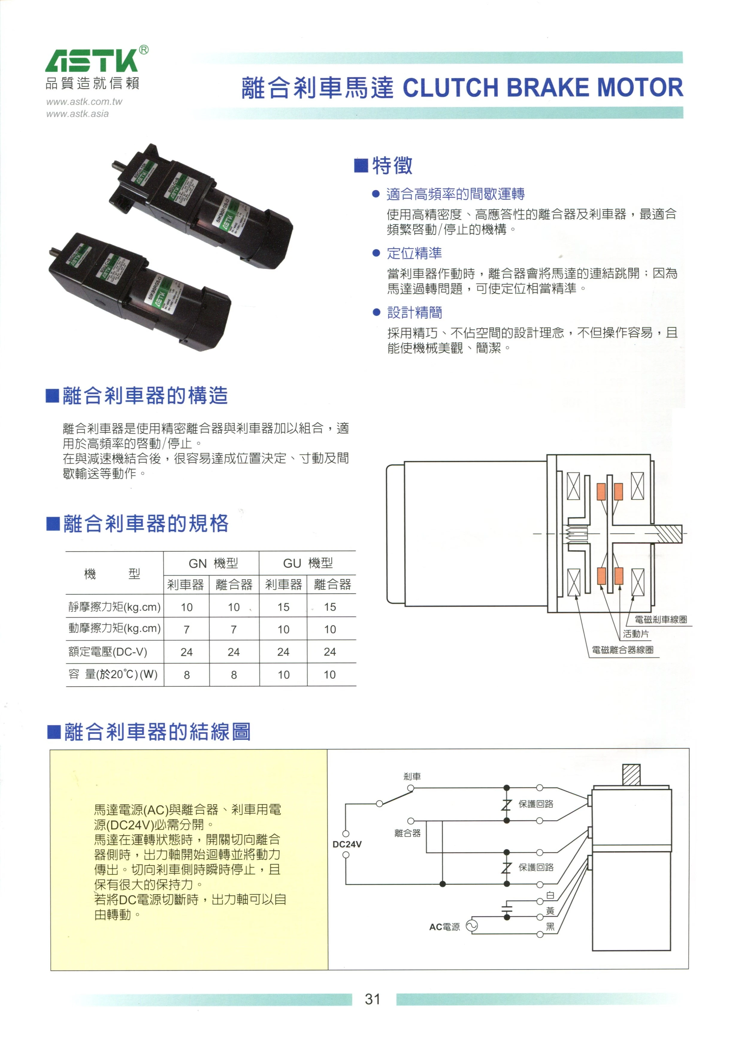 C+B離合剎車馬達