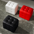 卡哇伊豆腐格造型椅(黑-紅-白色)