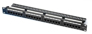 6 Port Modules Patch Panel, 180° IDC