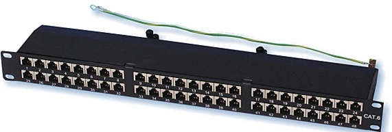 High Density, 8 Port Modules Patch Panel, 90° IDC