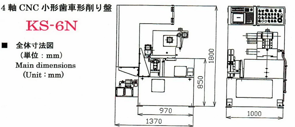 KS-6N 設備尺寸