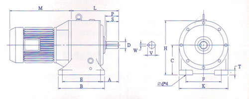 FGH/FMH汎用式橫型齒輪減速機1/4~1/25