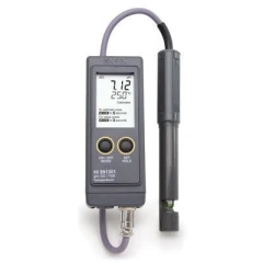 防水型攜帶式 pH/EC/TDS/°C/°F 測試計