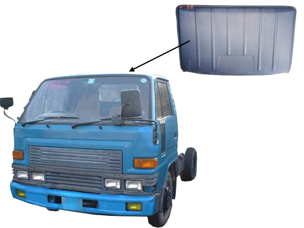 001-001-DHD/DAIHATSU 4.8T 厝頂(車頂蓋)ROOF PANEL 位置圖