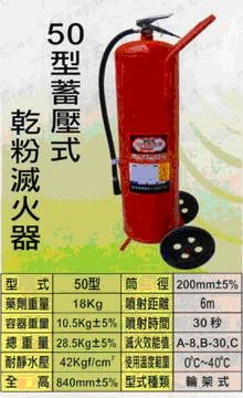 50型移動式滅火器