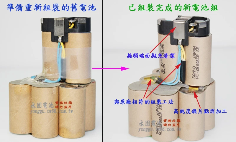 makita(牧田)電動工具電池換蕊維修-新竹永固電池03-5252626