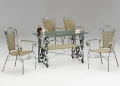 休閒餐桌椅 餐廳桌椅 鋼藤桌椅