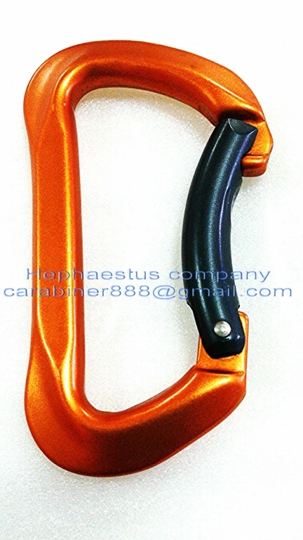 D Shape aluminum carabiner