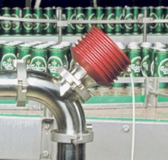 精巧型線上濃度監控器安裝於啤酒廠實際照片