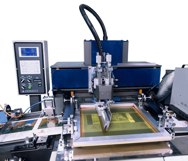 氣動式獨立伺服印刷座及人機介面控制螢幕
