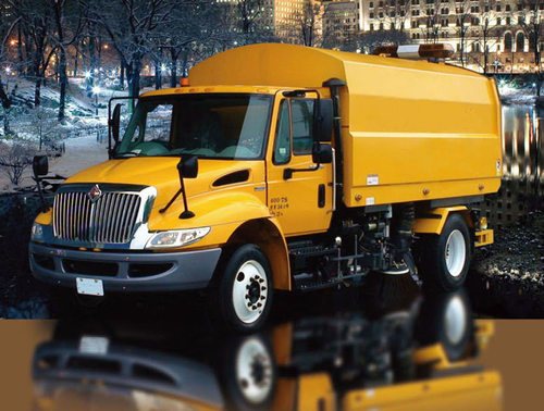 6 cum road sweeper -mounted on Navistar chassis