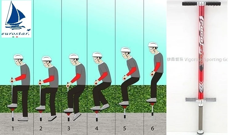 ☆健鑫運動☆好萊塢流行彈跳棒,pogo stick